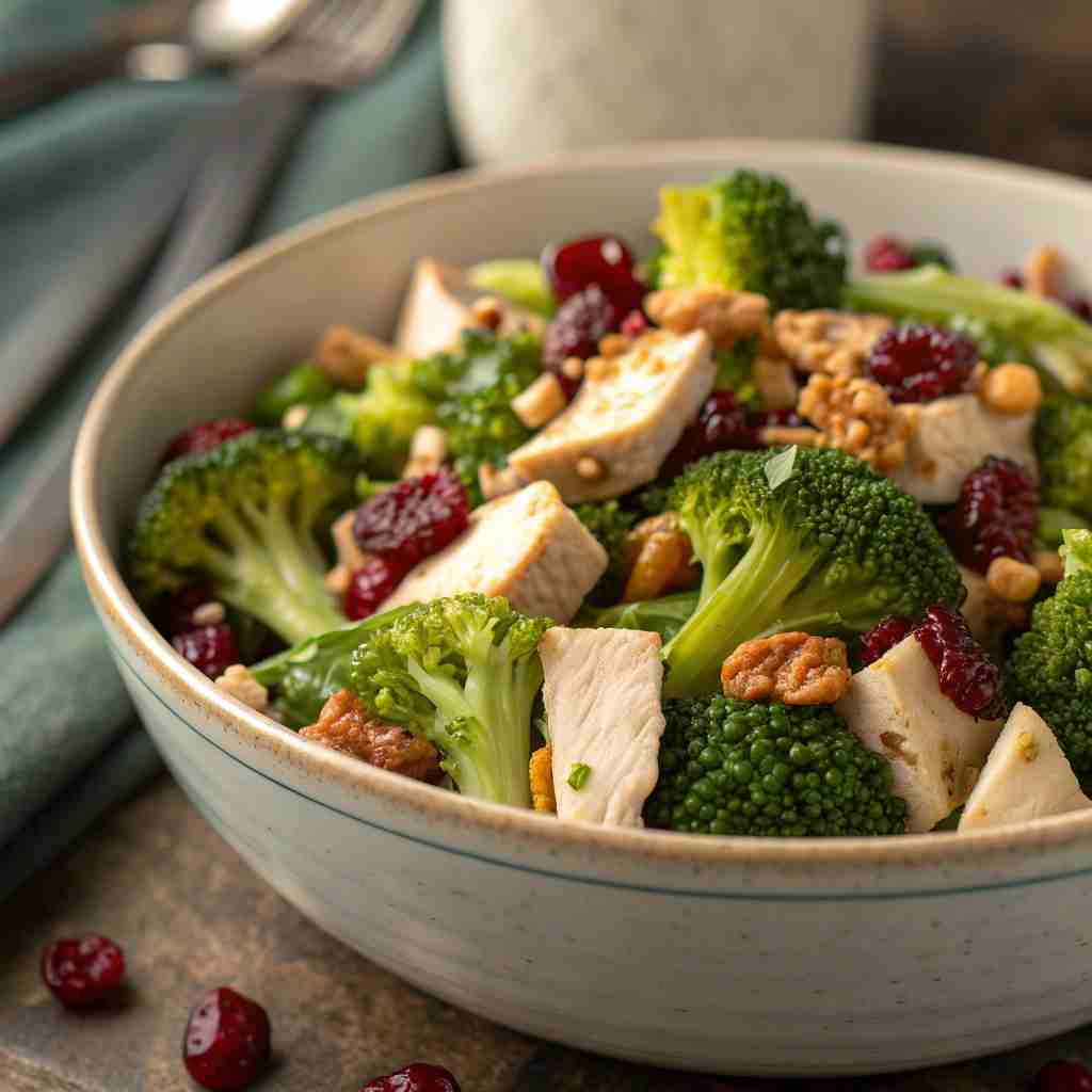 Cranberry Broccoli Salad Recipe with Chicken