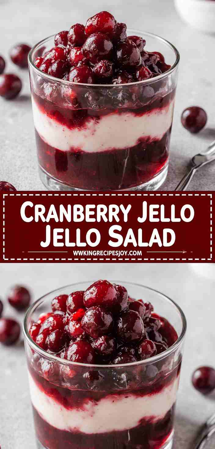 Cranberry Jello Salad Recipe - Molded Holiday Side 1 Cranberry Jello Salad Recipe