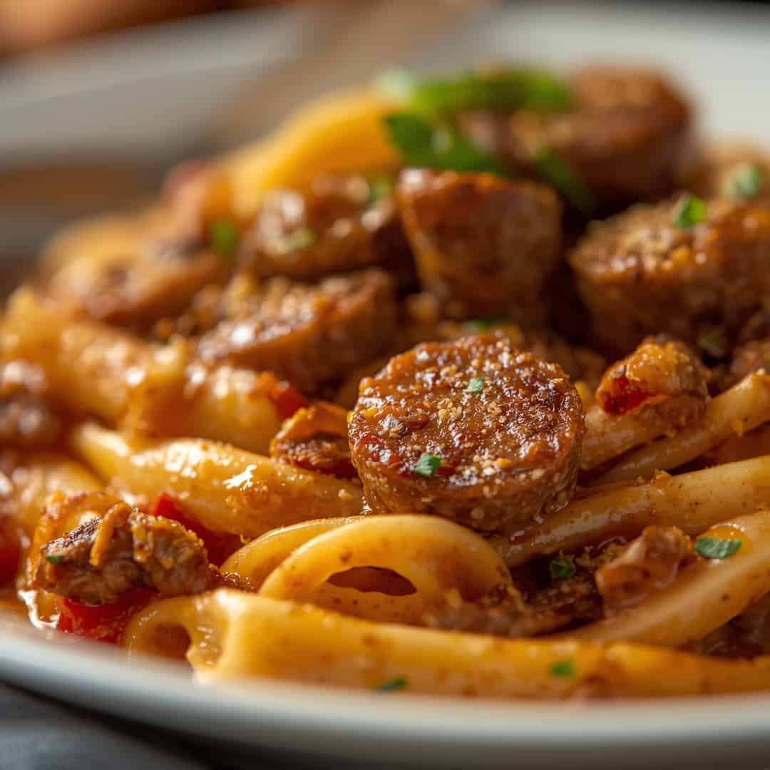 Creamy Cajun Sausage Pasta 2 Creamy Cajun Sausage Pasta