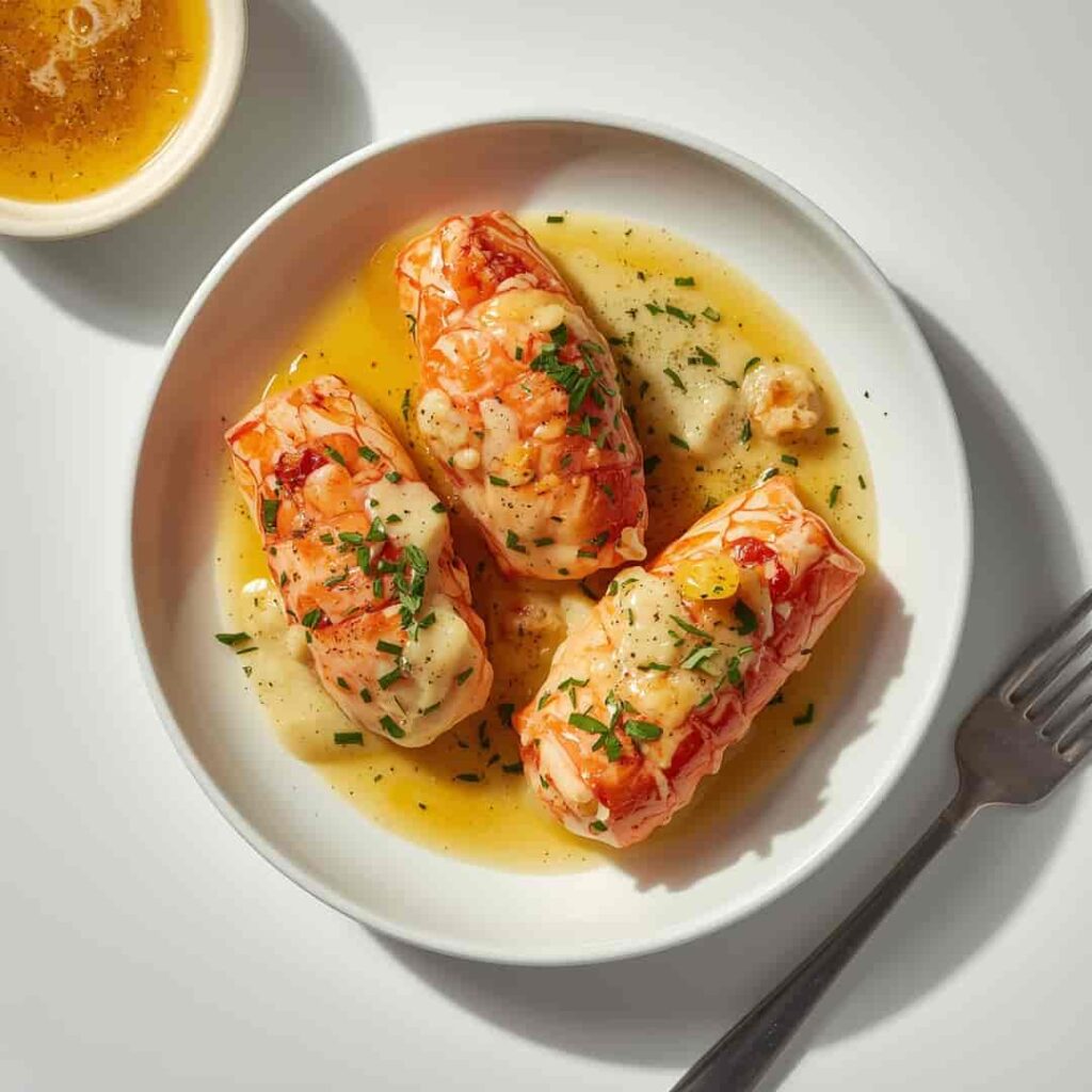 Creamy Garlic Butter Lobster Tails