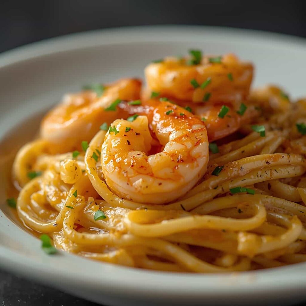 Creamy Garlic Shrimp Pasta