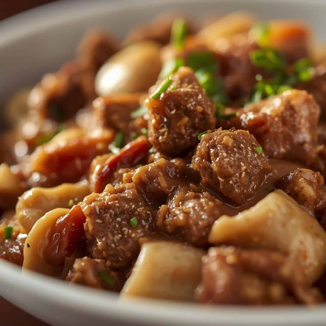 Creamy Ground Beef Stroganoff