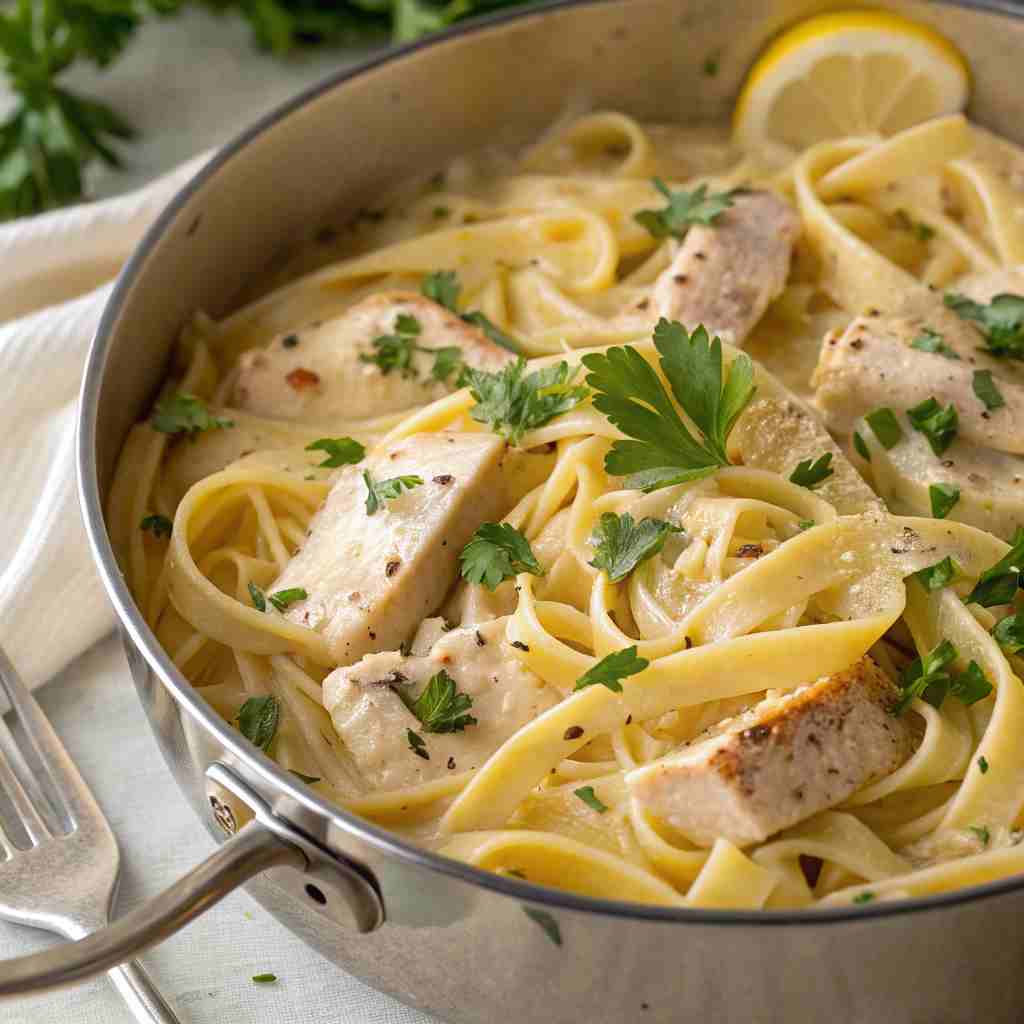 Creamy Lemon Herb Chicken Pasta
