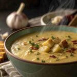 Creamy Roasted Garlic Potato Soup