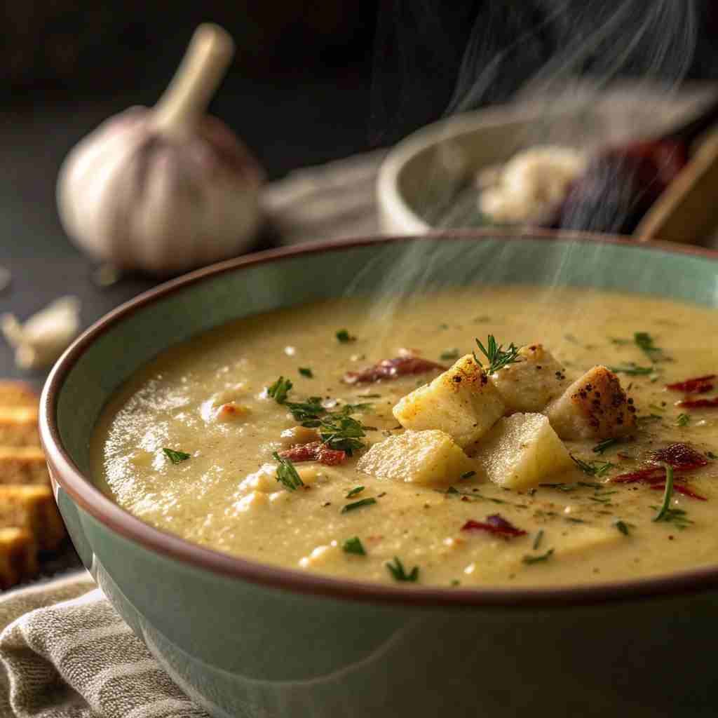 Creamy Roasted Garlic Potato Soup - Rich and Velvety Recipe 1 Creamy Roasted Garlic Potato Soup