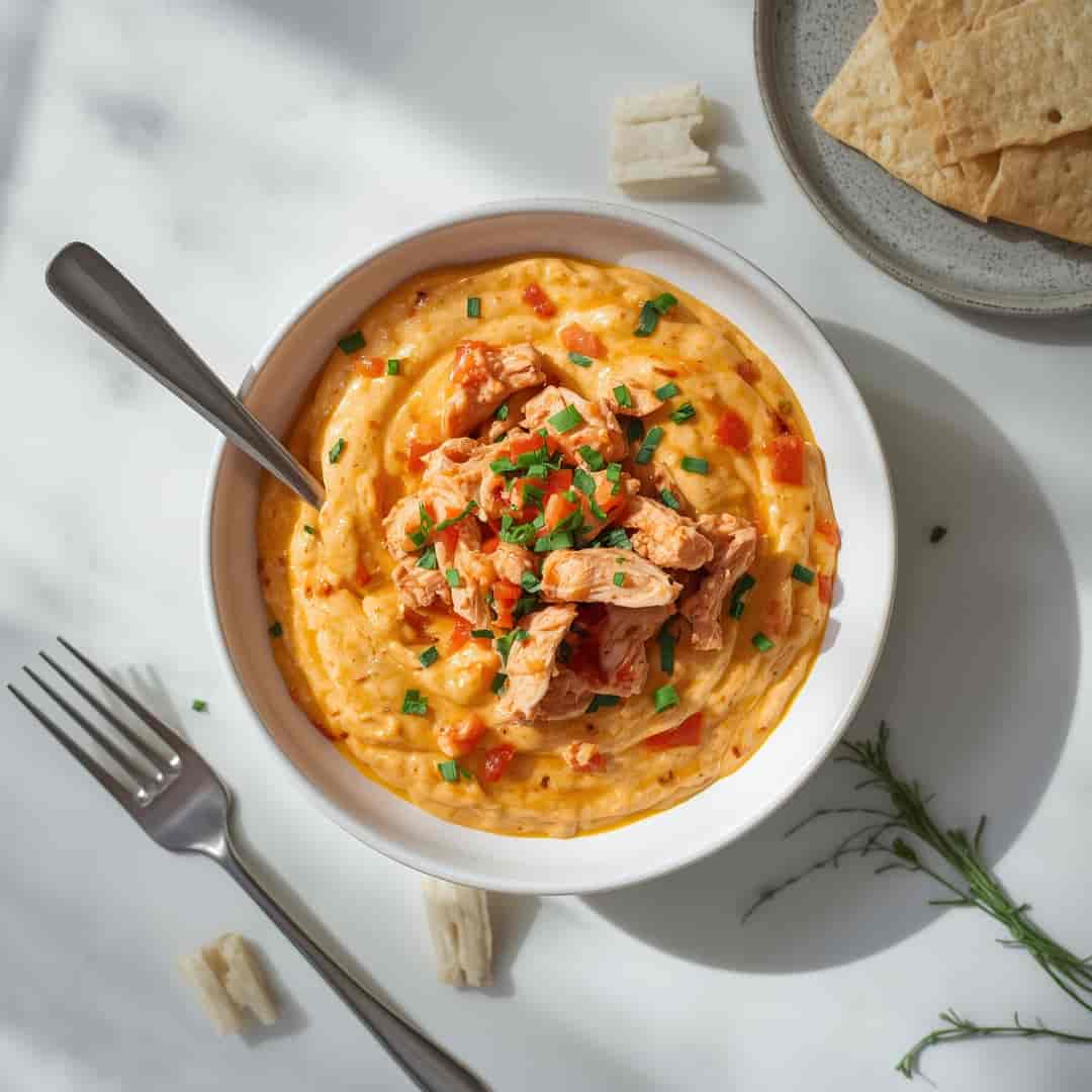 Creamy Rotisserie Chicken Buffalo Dip