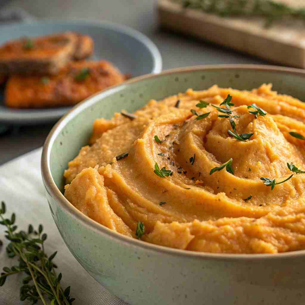 Creamy Savory Mashed Sweet Potatoes