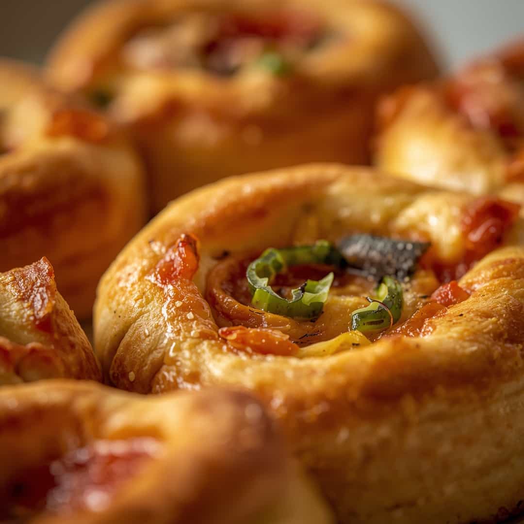 Deep Dish Crescent Roll Pizzas
