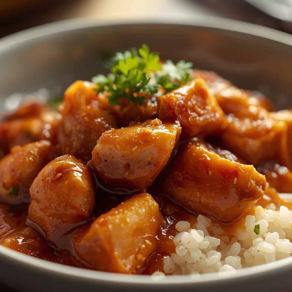 Delicious Sticky Chicken Rice Bowls