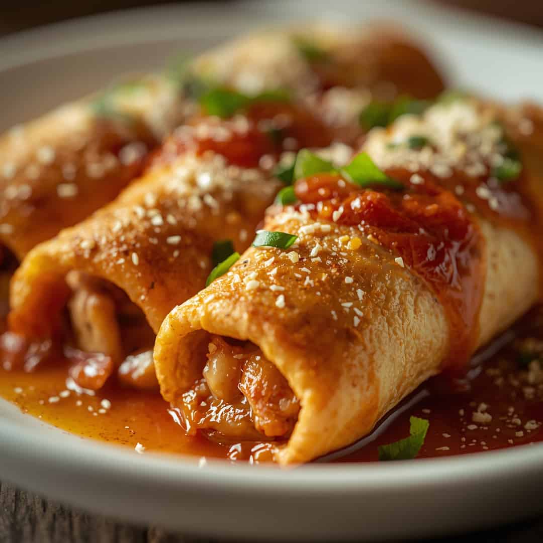 Easy Baked Chicken Chimichangas 2 Easy Baked Chicken Chimichangas