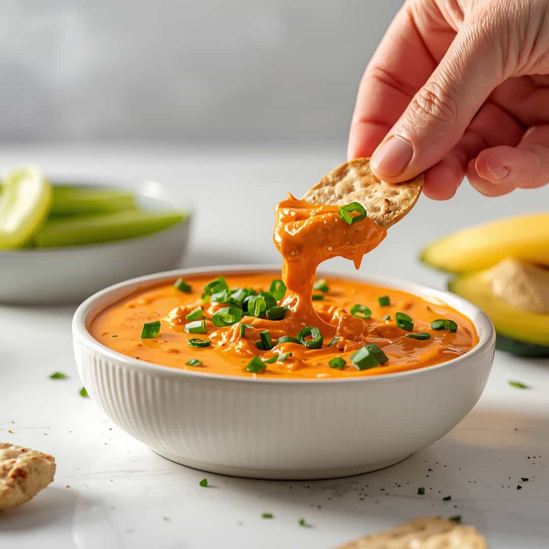 Easy Christmas Buffalo Chicken Dip