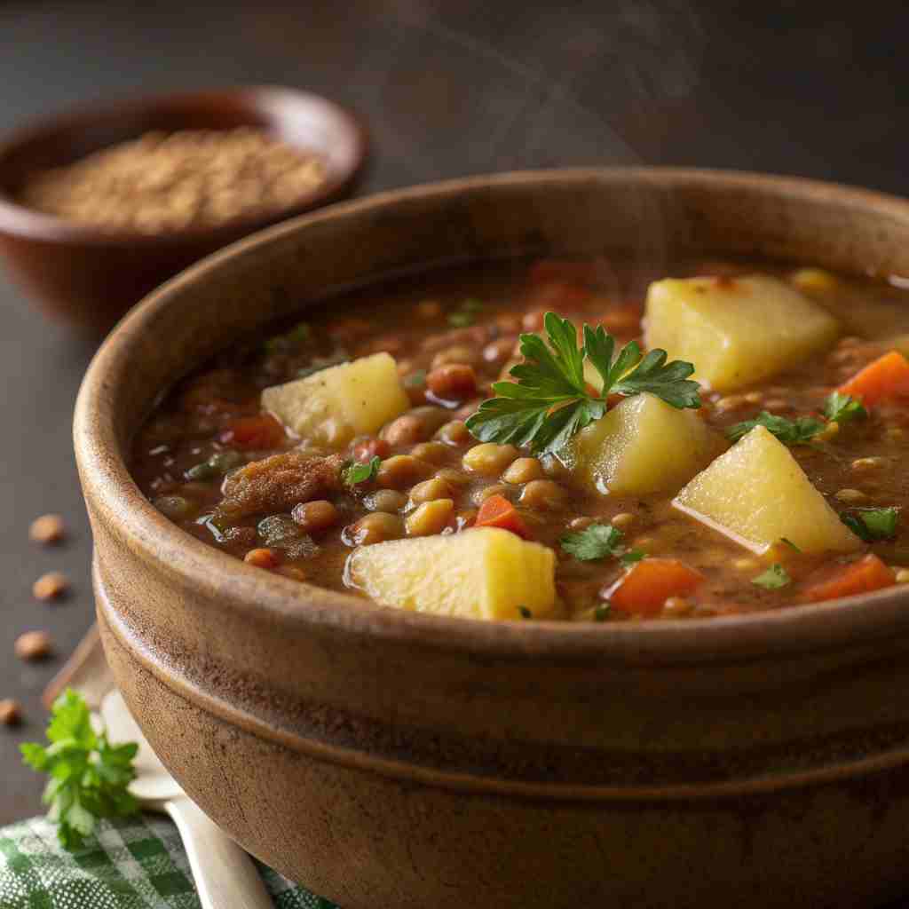 Easy Lentil Potato Soup