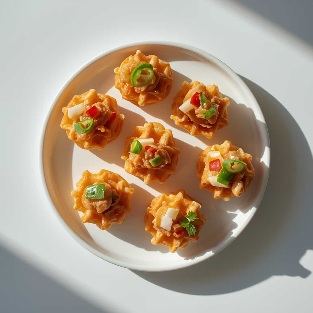 Easy Mini Chicken Waffles Bites 2 Easy Mini Chicken Waffles Bites
