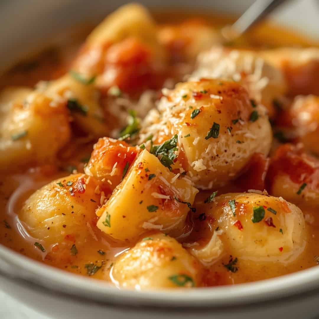 Easy Rotisserie Chicken Gnocchi Soup