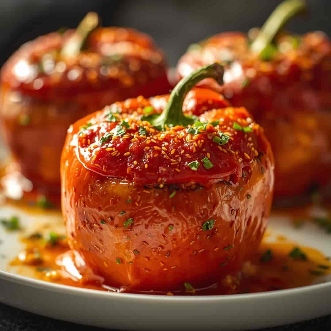 Easy Stuffed Bell Peppers 2 Easy Stuffed Bell Peppers