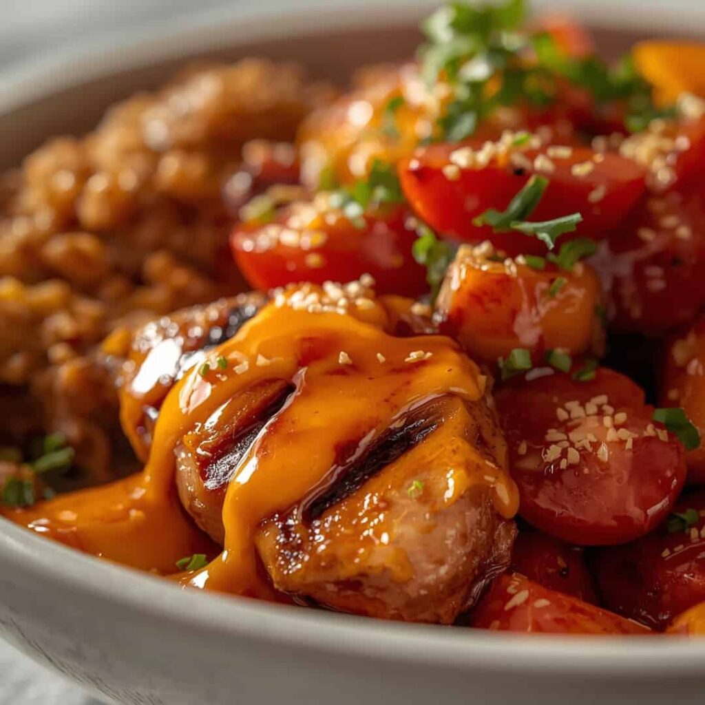Grilled Chicken Sweet Potato Bowl