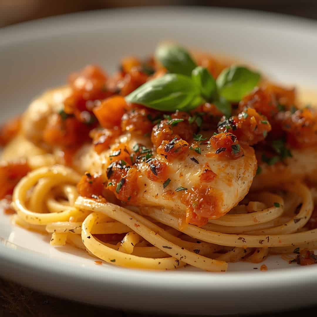 Healthy Bruschetta Chicken Pasta 2 Healthy Bruschetta Chicken Pasta