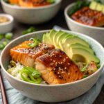 Honey Sriracha Salmon Bowls