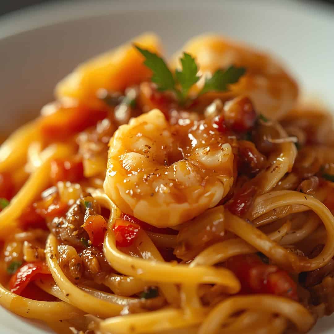 Jamaican Shrimp Pasta