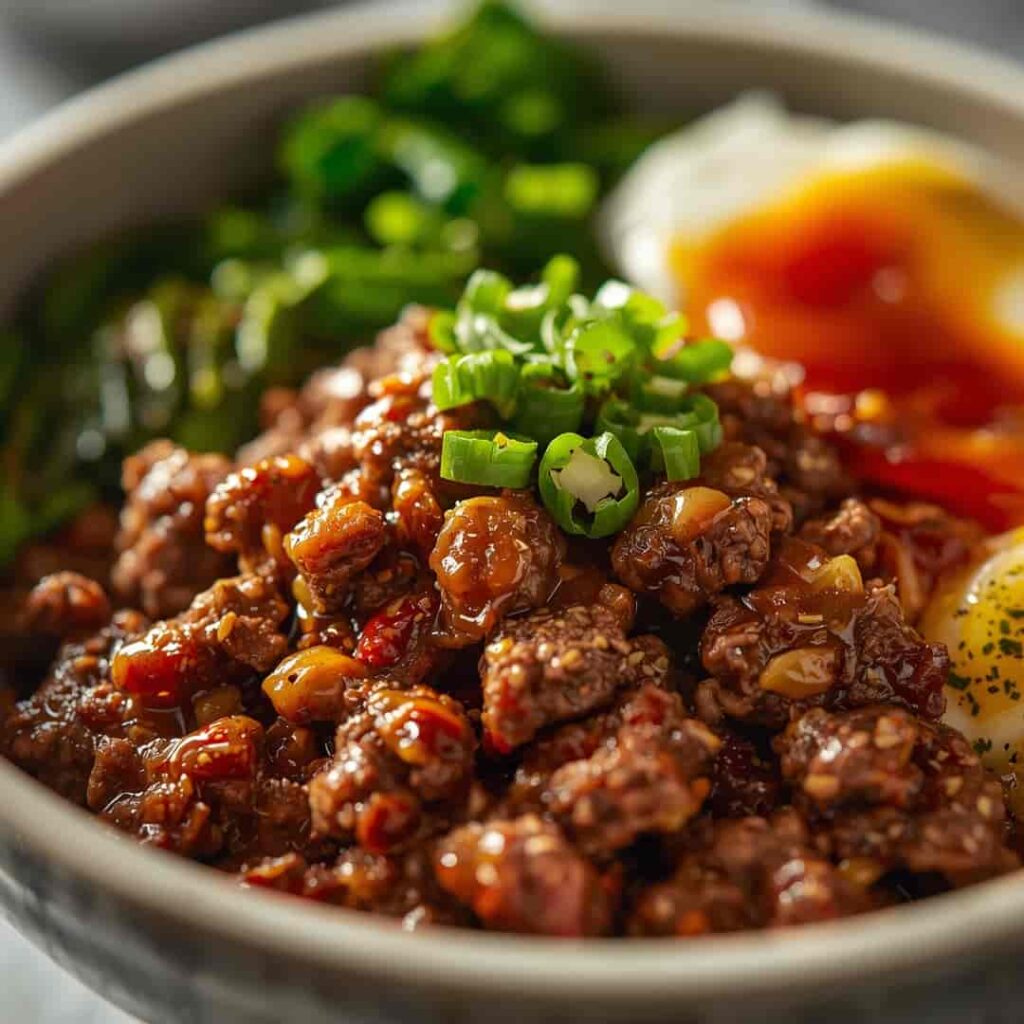 Korean Ground Beef Bowl