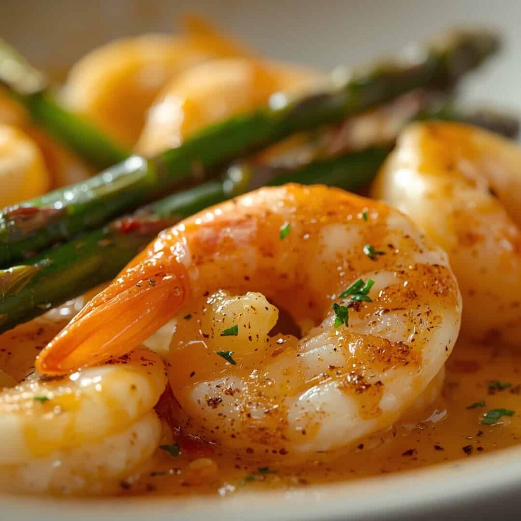 Lemon Garlic Shrimp and Asparagus
