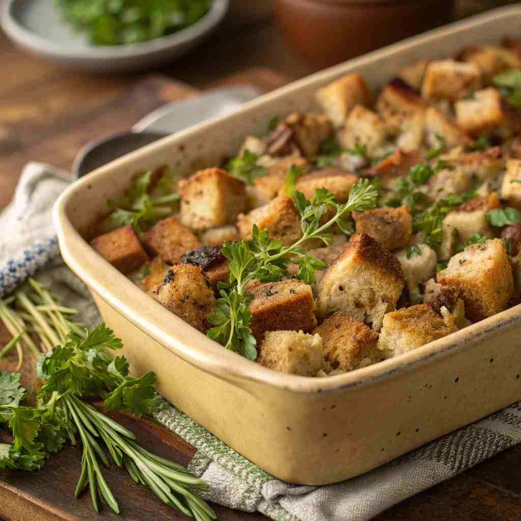 Old-Fashioned Turkey Dressing with Fresh Herbs