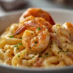 One Pot Shrimp and Crab Alfredo