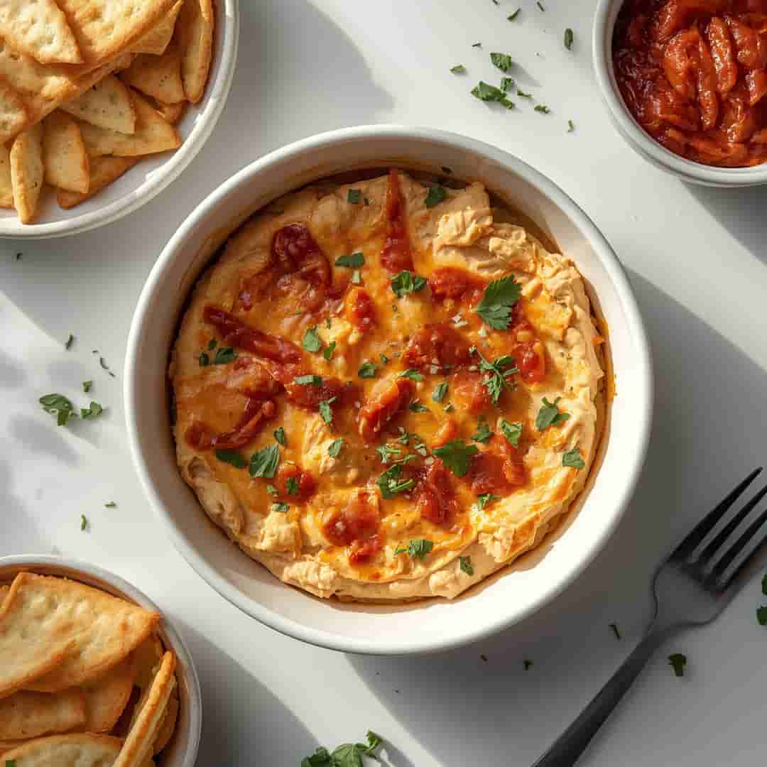 Oven-Baked Buffalo Chicken Dip
