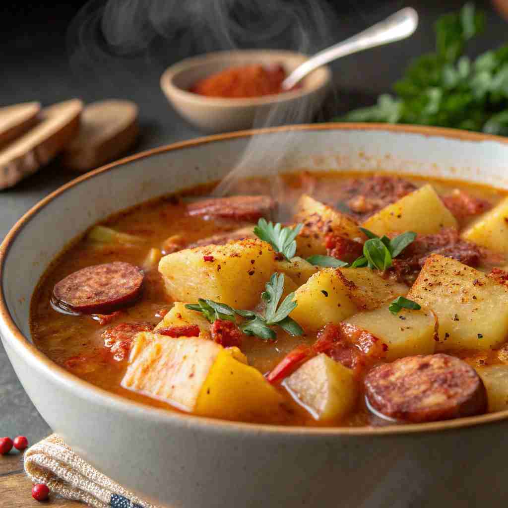 Potato Soup with Smoky Paprika and Sausage