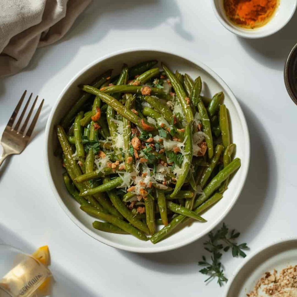 Roasted Parmesan Green Beans