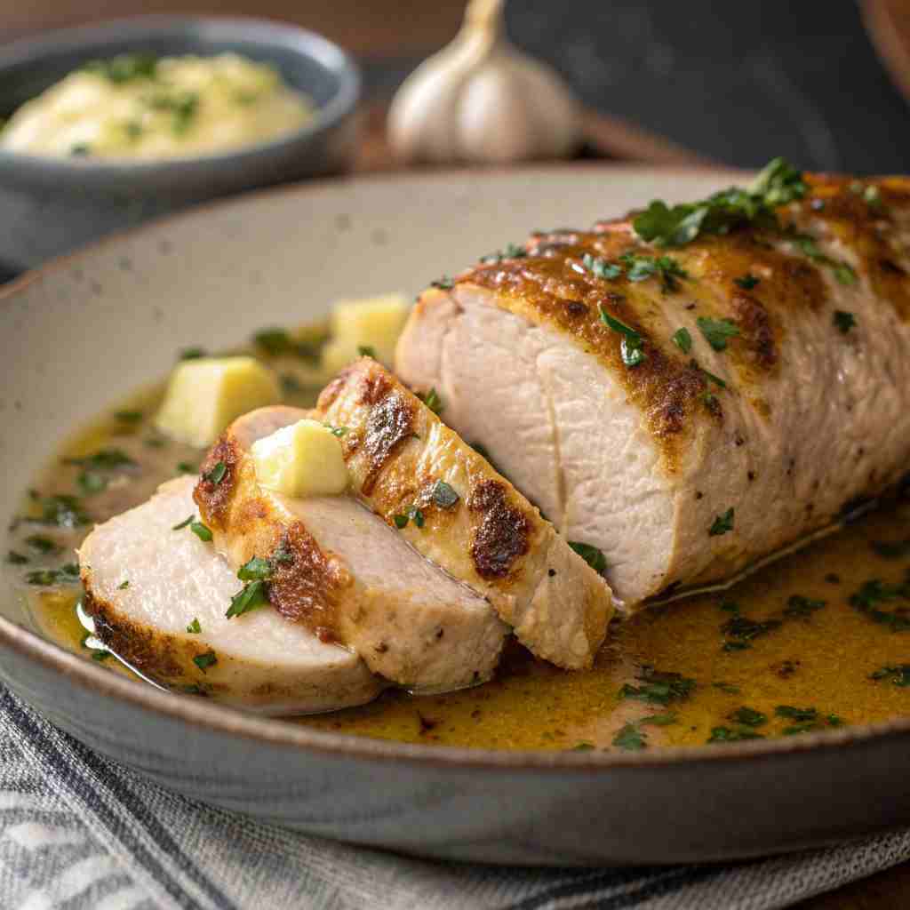Savory Garlic Butter Turkey Tenderloin Recipe