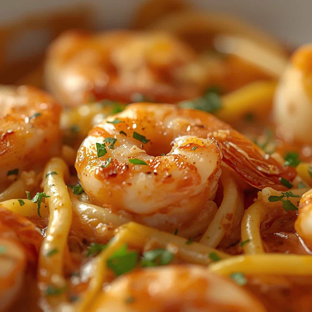 Shrimp Scampi Pasta Bake