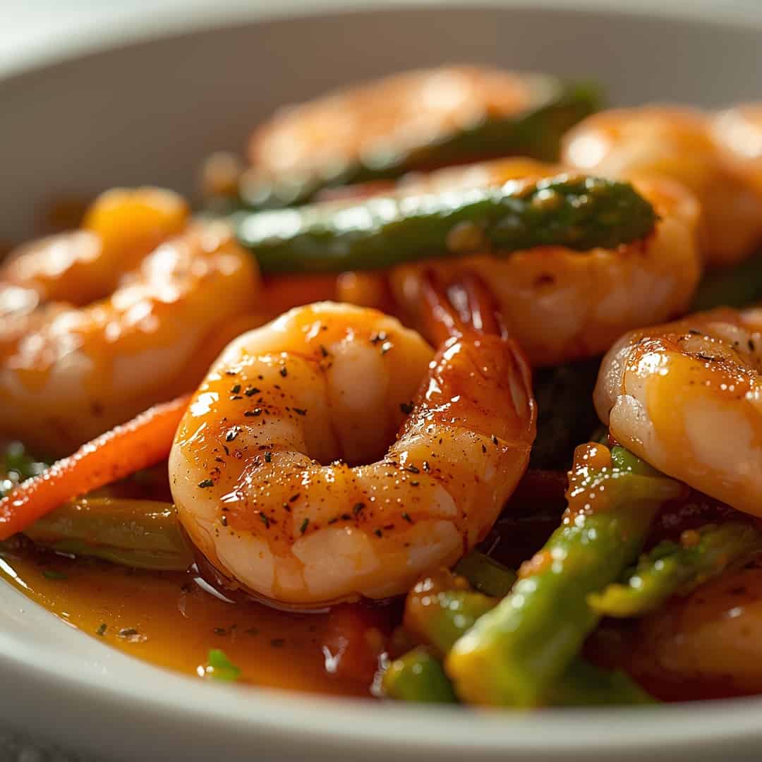 Shrimp and Asparagus Stir-Fry