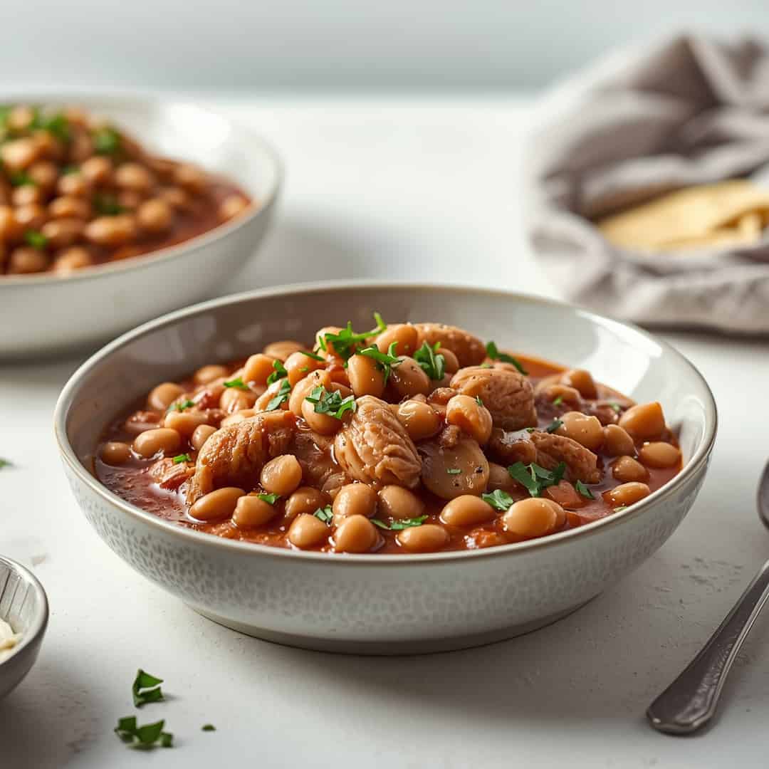 Slow Cooker Black Eyed Peas With Turkey