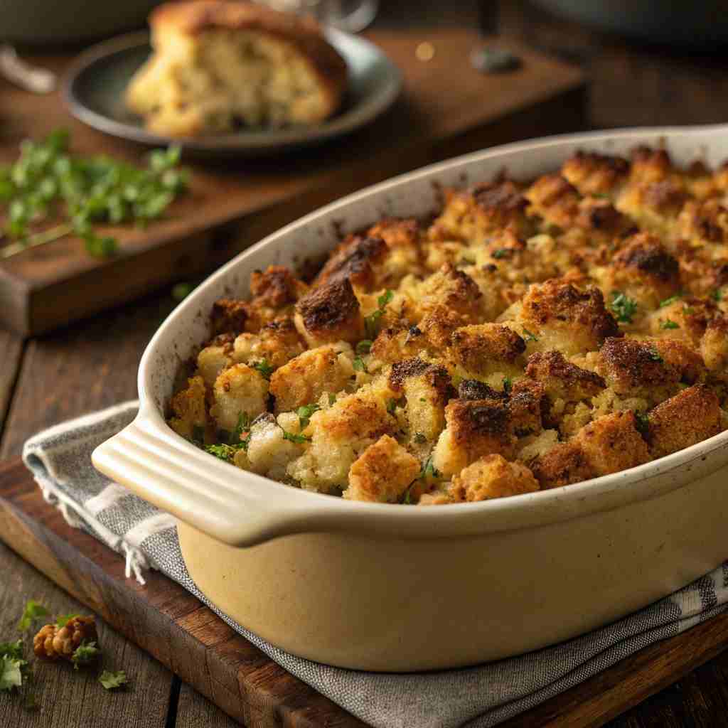 Stove Top Stuffing in the Oven - Crispy Top Method