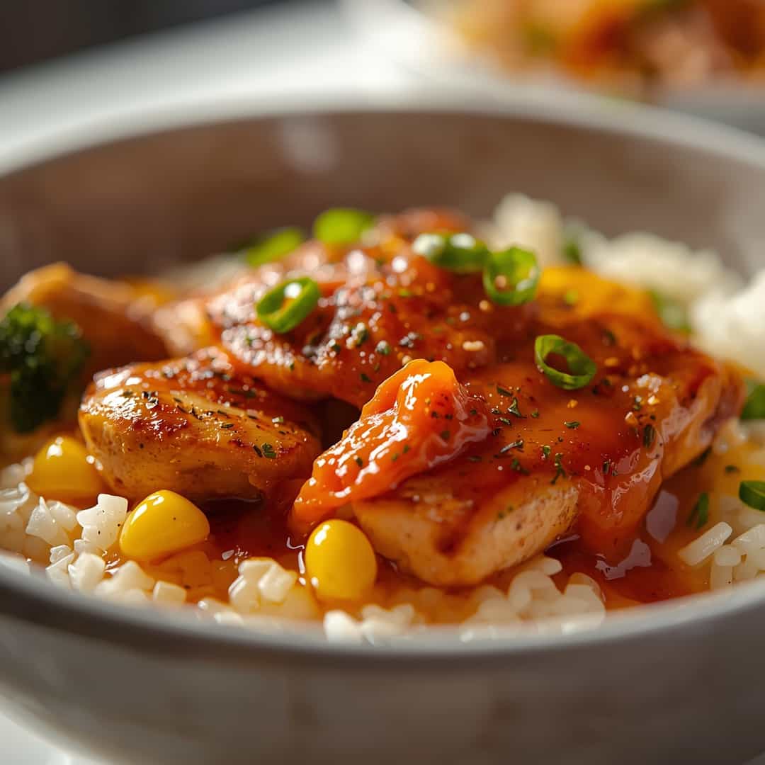 Street Corn Chicken Rice Bowl