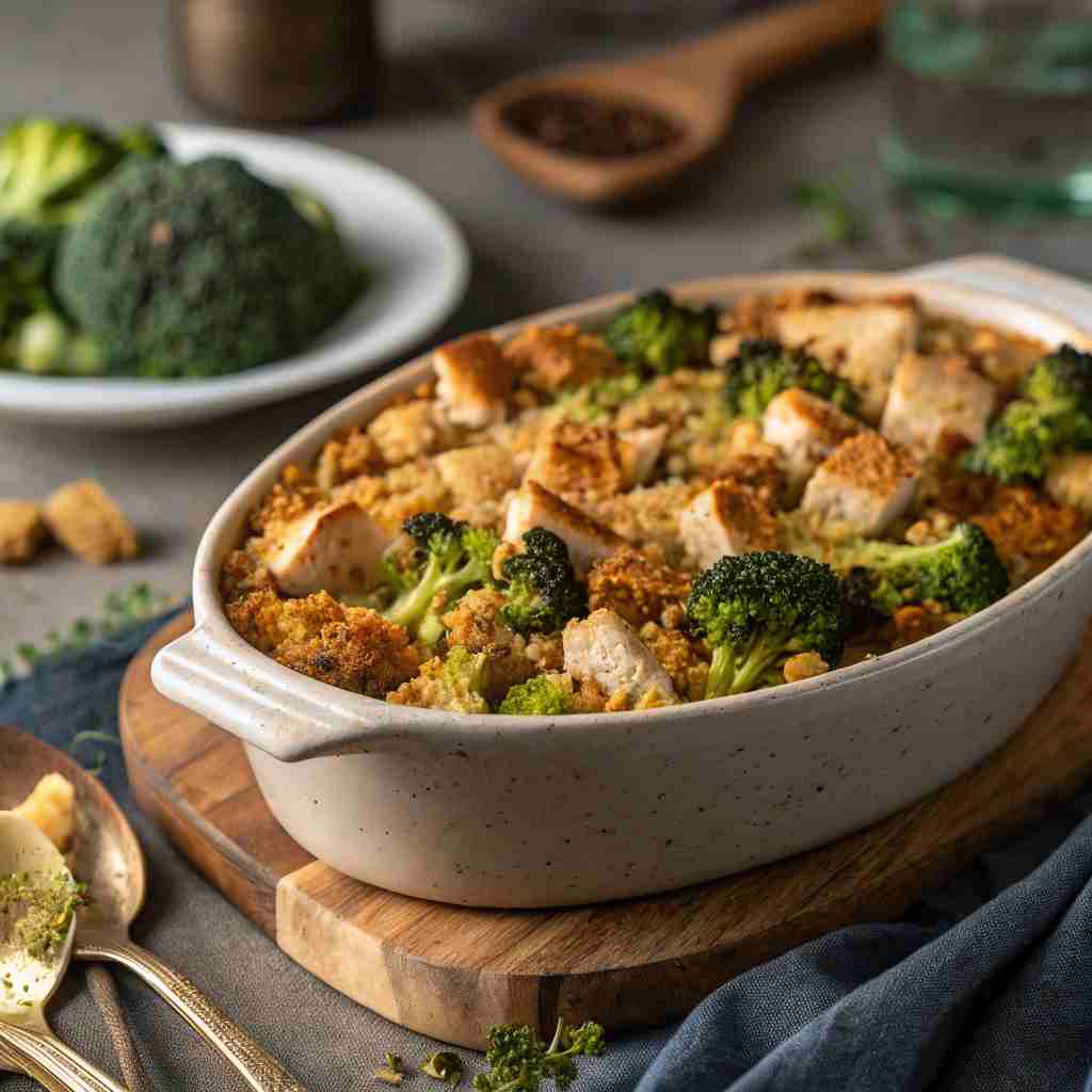 Turkey Broccoli and Stuffing Casserole
