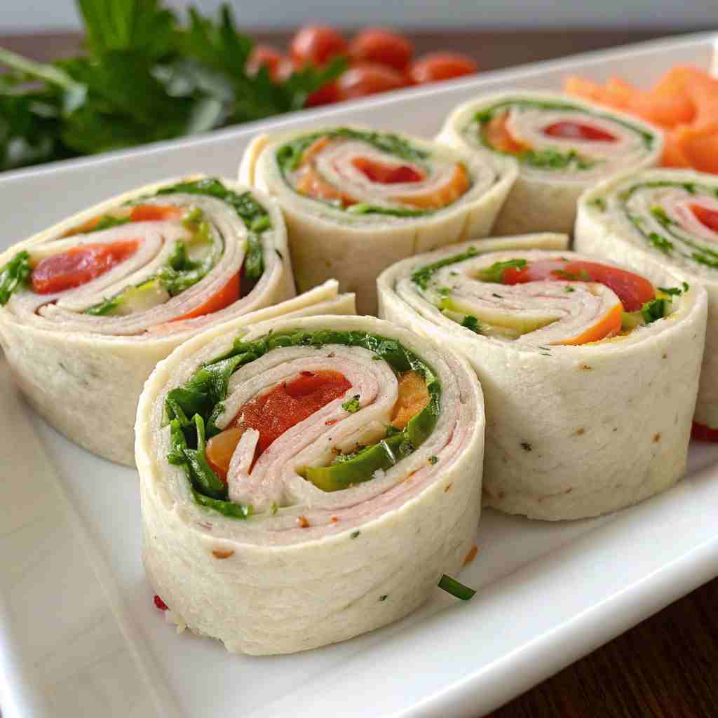 Turkey Veggie Pinwheels