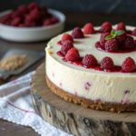 White Chocolate Raspberry Cheesecake