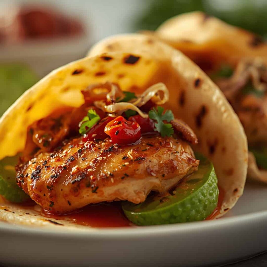 grilled avocado chicken wraps