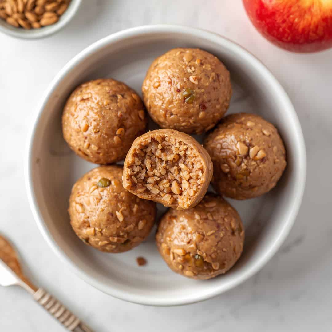 Applesauce Birthday Cake Protein Balls