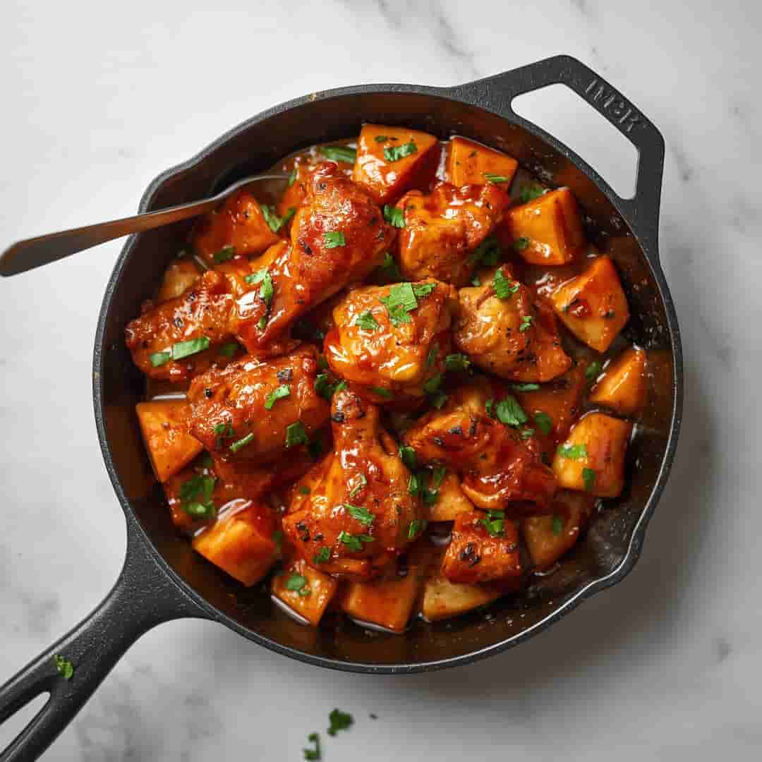 BBQ Chicken Potato Skillet