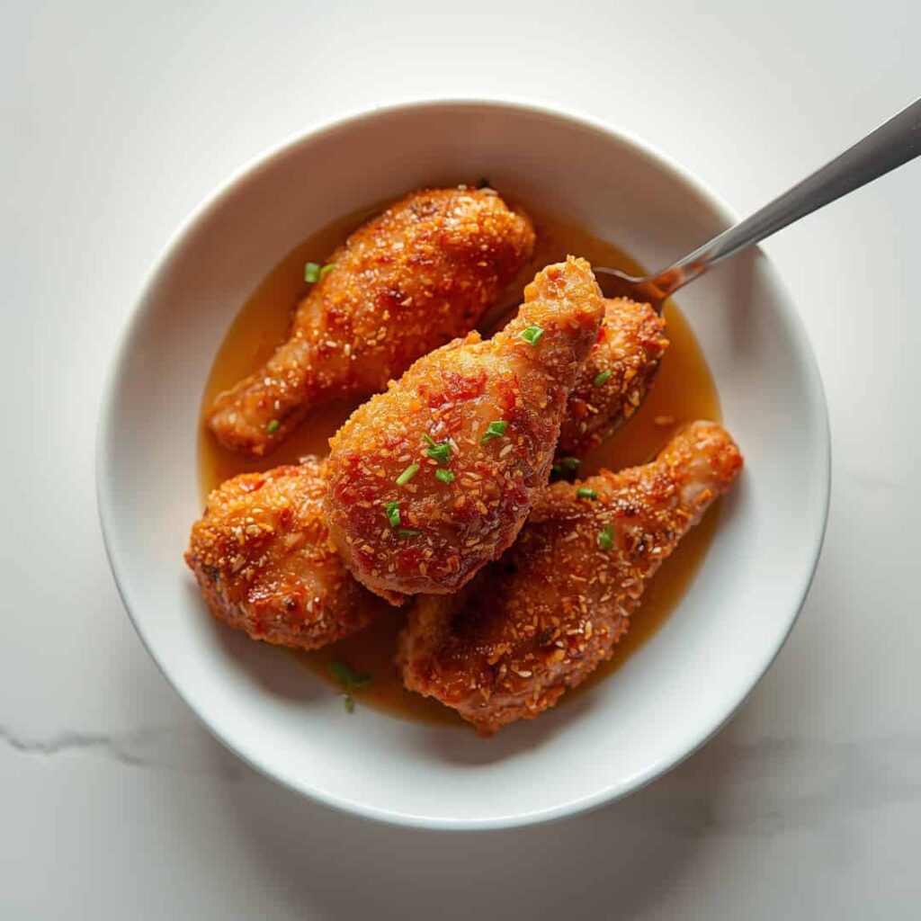 Baked Crunchy Hot Honey Chicken