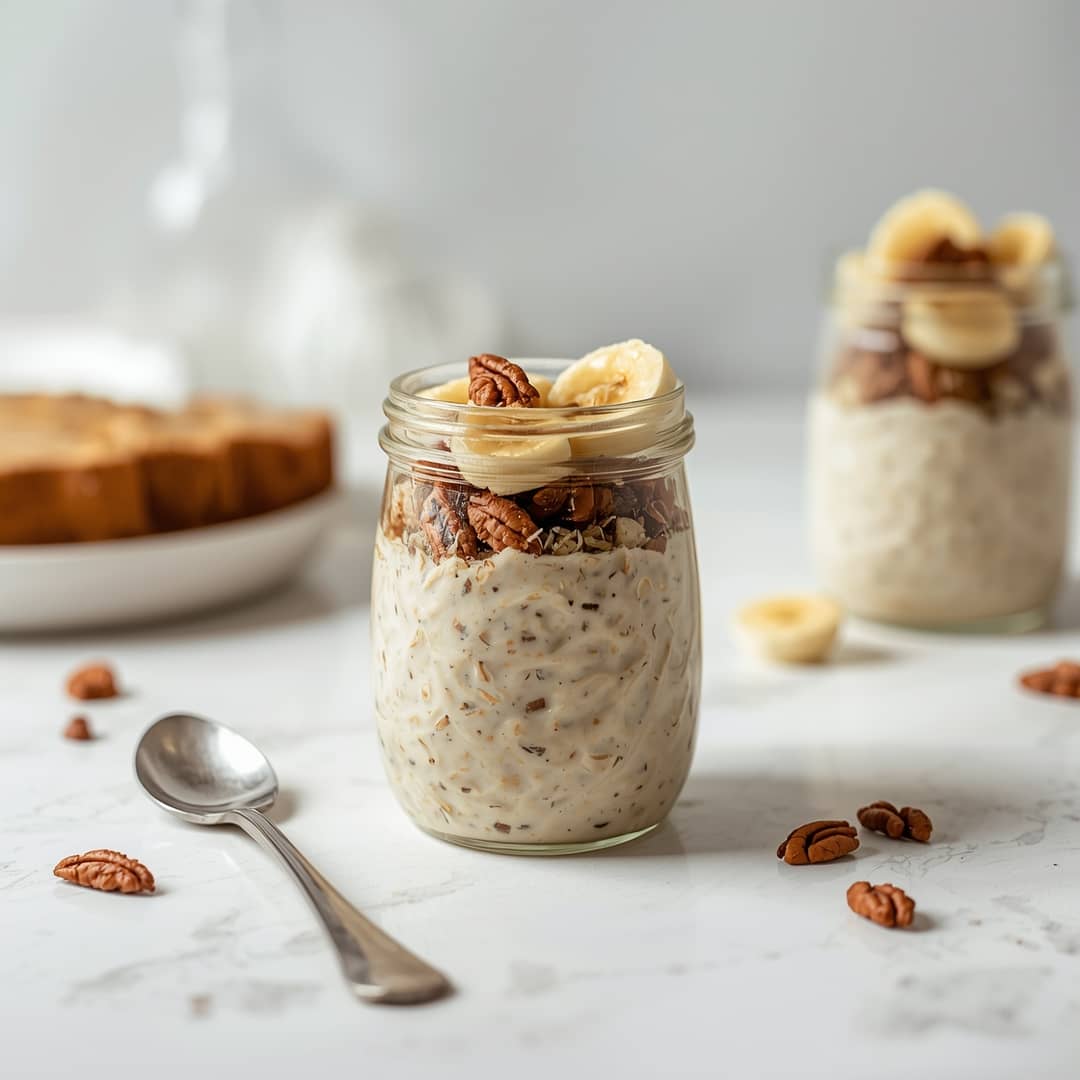 Banana Nut Bread Overnight Oats