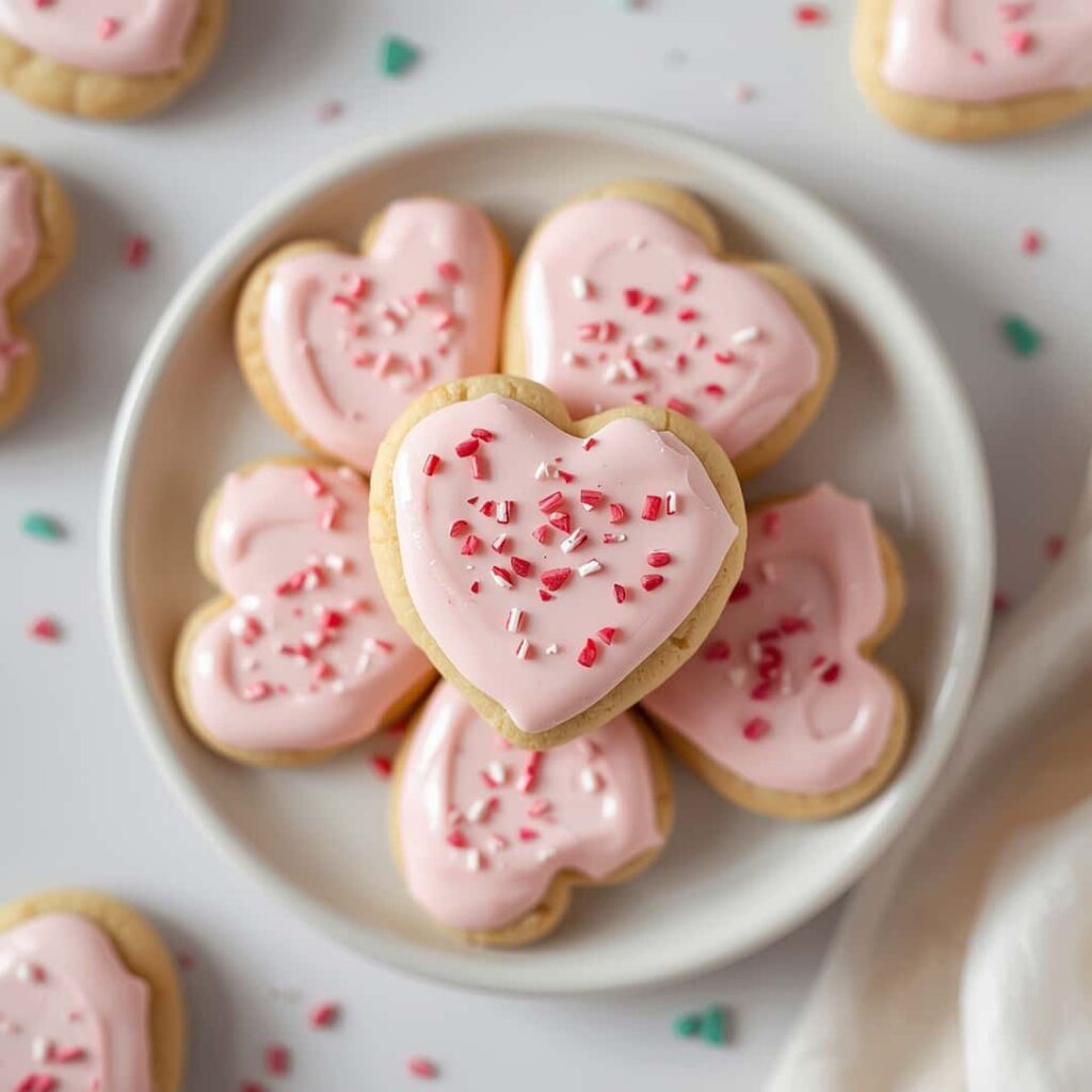Best Frosted Heart Sugar Cookies