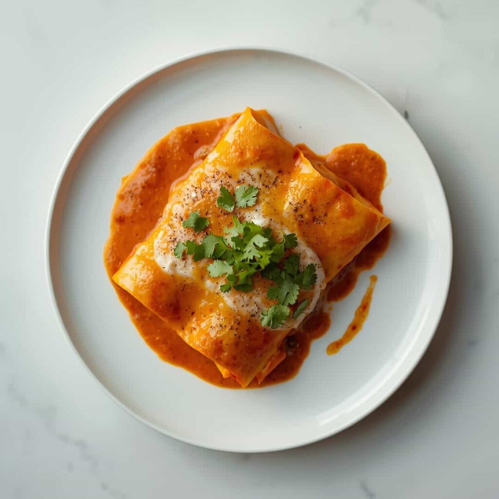 CREAMY Seafood Enchiladas