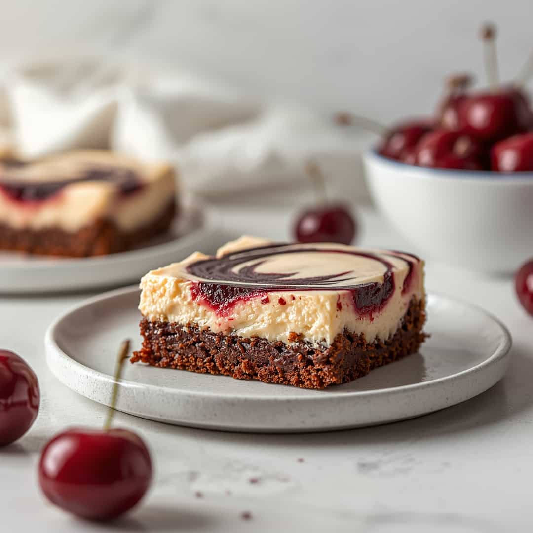 Cherry Cheesecake Swirl Brownies