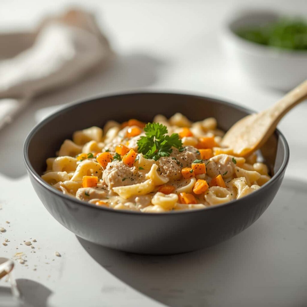 Chicken Pot Pie Noodle Skillet Easy