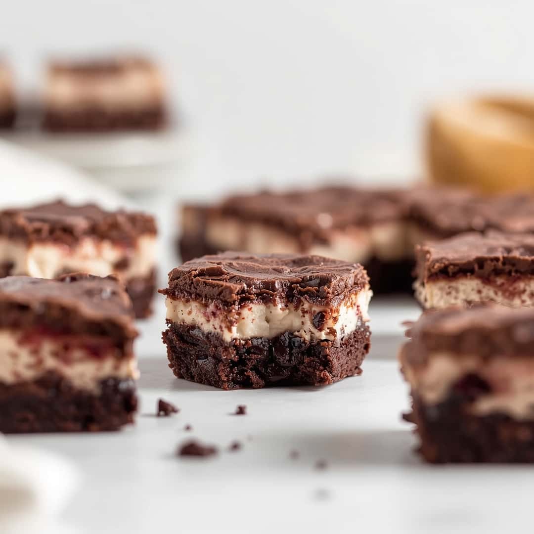 Chocolate Cherry Cheesecake Brownies