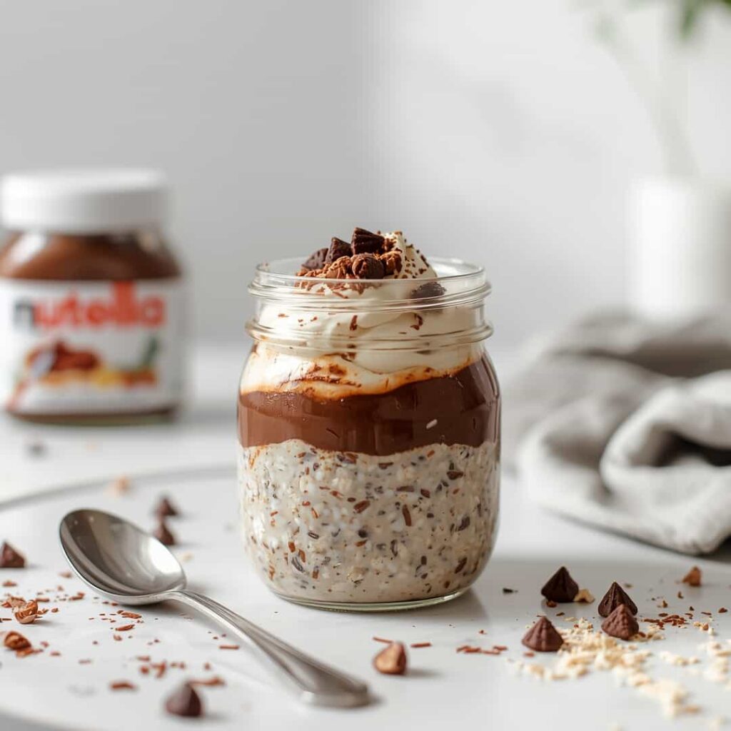 Chocolate Nutella Overnight Oats